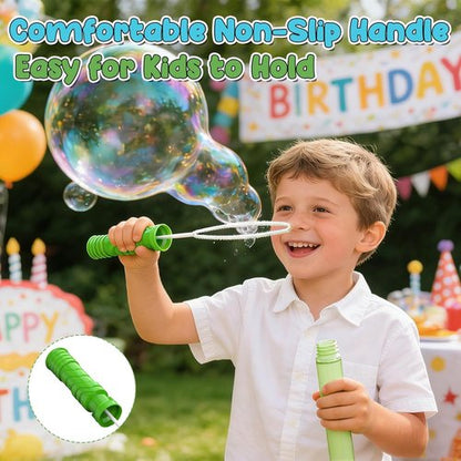 EagleStone Giant Bubble Wands - 24 PCS 14.6" Long Bubble Sticks in 6 Colors | Perfect Outdoor Summer Toys for Kids