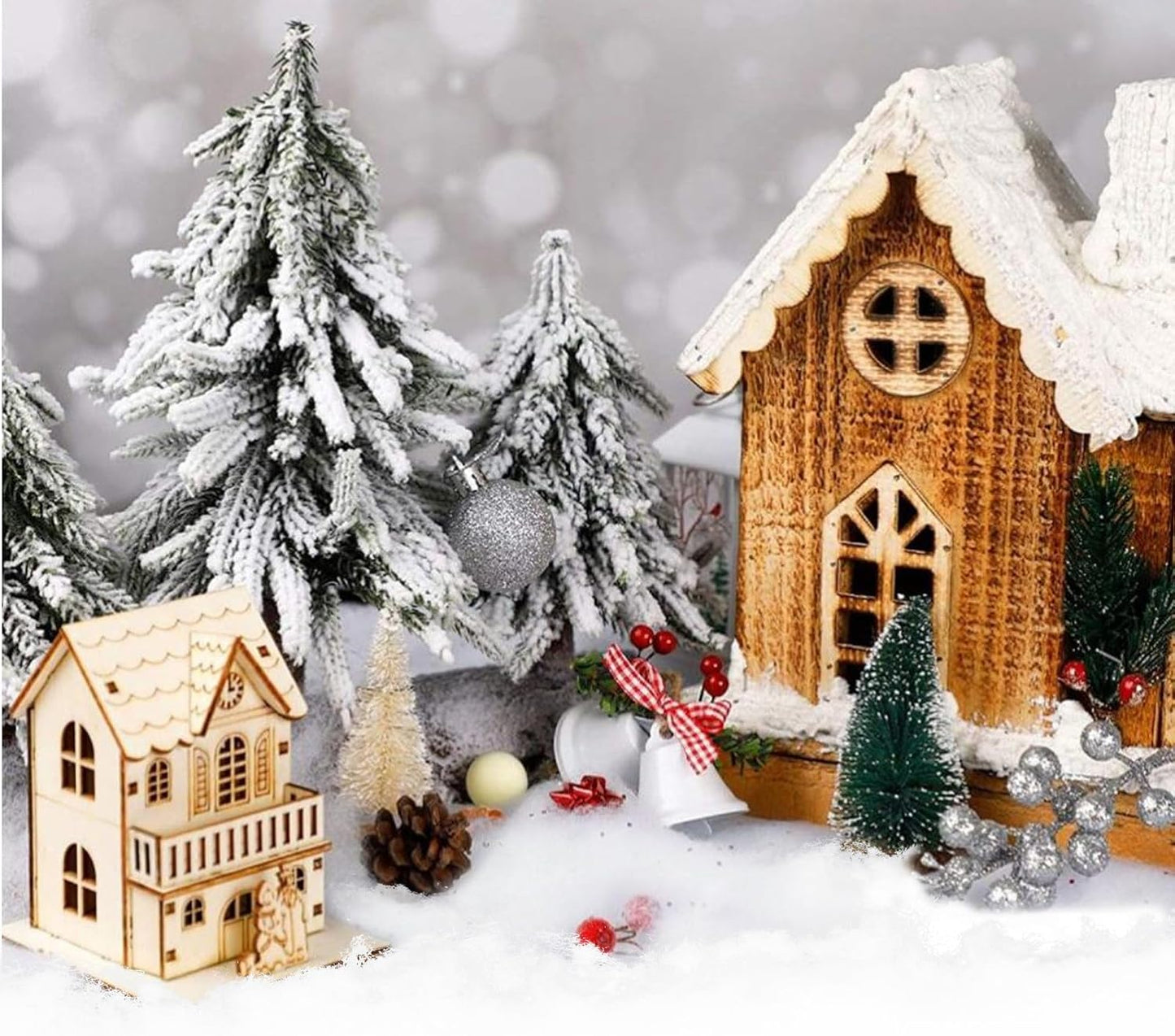 CH HAICHENG Christmas Fake Snow | 350g Fluffy Cotton-Like Indoor & Outdoor Decorations