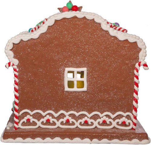 Kurt S. Adler Light Up Nativity Gingerbread House - 12.5-Inch Battery Operated Decor