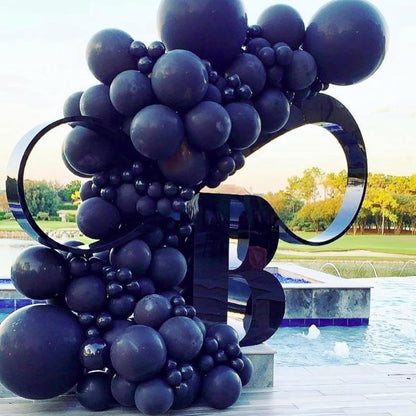 PartyWoo Navy Blue Balloons - 36 Inch Matte Helium Latex for Graduation, Weddings & Parties