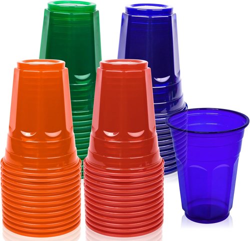 EcoDispose 16 oz Reusable Plastic Party Cups - 48 Count, BPA-Free & Shatter-Resistant for Events