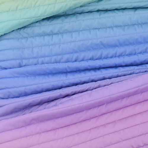 Lush Decor Rainbow Ombre Quilt 3 Piece Set Twin/Twin XL Rainbow & Turquoise - Dorm Bedding Set Twin XL Quilt - Kids Bedroom Decor