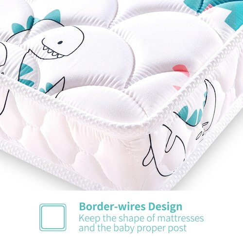 Letmxiu Premium 5" Crib Mattress and Toddler Mattress, Dual-Sided and Firm, Hypoallergenic Crib Mattress, Fits Standard Crib and Toddler Bed