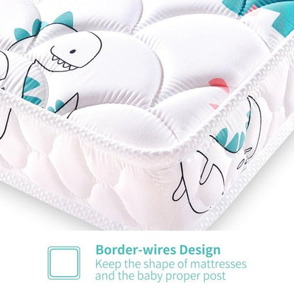 Letmxiu Premium 5" Crib Mattress and Toddler Mattress, Dual-Sided and Firm, Hypoallergenic Crib Mattress, Fits Standard Crib and Toddler Bed