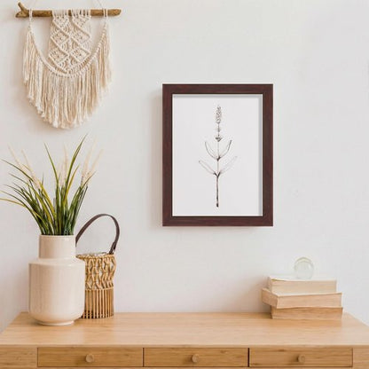 LaVie Home 5x7 Picture Frame for Wall Display, 5x7 Brown Picture Frame with HD Plexiglas, 5 x 7 Poster Frame 1 Pack, Display Frame for Vertical or Horizontal, Classic Collection