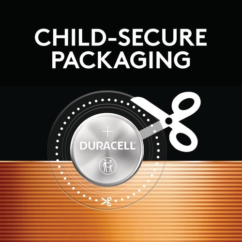 Duracell 2032 Lithium Battery - 4 Count Pack | Child Safety Features for Key Fobs & More