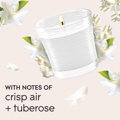 Glade Scented Candle Jar - Clean Linen Air Freshener with Essential Oils | 4.08 Oz