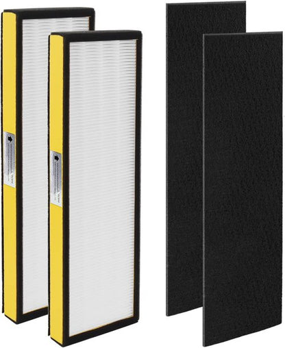 Blutoget FLT4825 Replacement Filter B - Compatible with AC4825, AC4825DLX & AC4825E | Pack of 2 Filters + 2 Carbon Pre-Filters