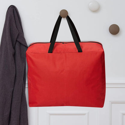 ProPik Holiday Ornaments Storage Bag - Tear-Proof Polyester, 15” x 9.8” x 18.1”, Red with Handles