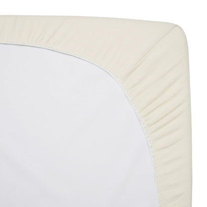 American Baby Company 3 Pack Natural Cotton Fitted Mini Crib Sheets - Soft, Breathable, 38" x 24", Beige