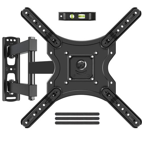 ELIVED Full Motion TV Wall Mount for Most 26-60 Inch TVs, Articulating Arms Swivel and Tilt tv Mount, Wall Mount Brackets Max VESA 400x400, Single Stud Perfect Center Design, Holds Up to 77 lbs.