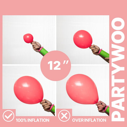PartyWoo Pastel Balloons - 66pcs 12 Inch Latex Balloons for Baby Showers & Celebrations