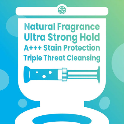 Simple Life Toilet Bowl Cleaner Gel - Fresh Flower Scent | Limescale & Stain Remover | 32 Stamps, Blue & Green