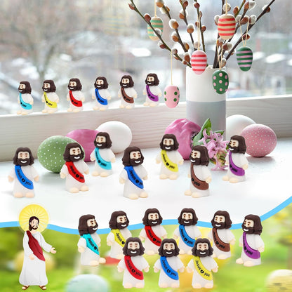 YuDanae Mini Baby Jesus Figures - 200pcs Bulk for Sunday School & Religious Party Favors | Perfect for Baptism Gifts & Easter Egg Stuffers