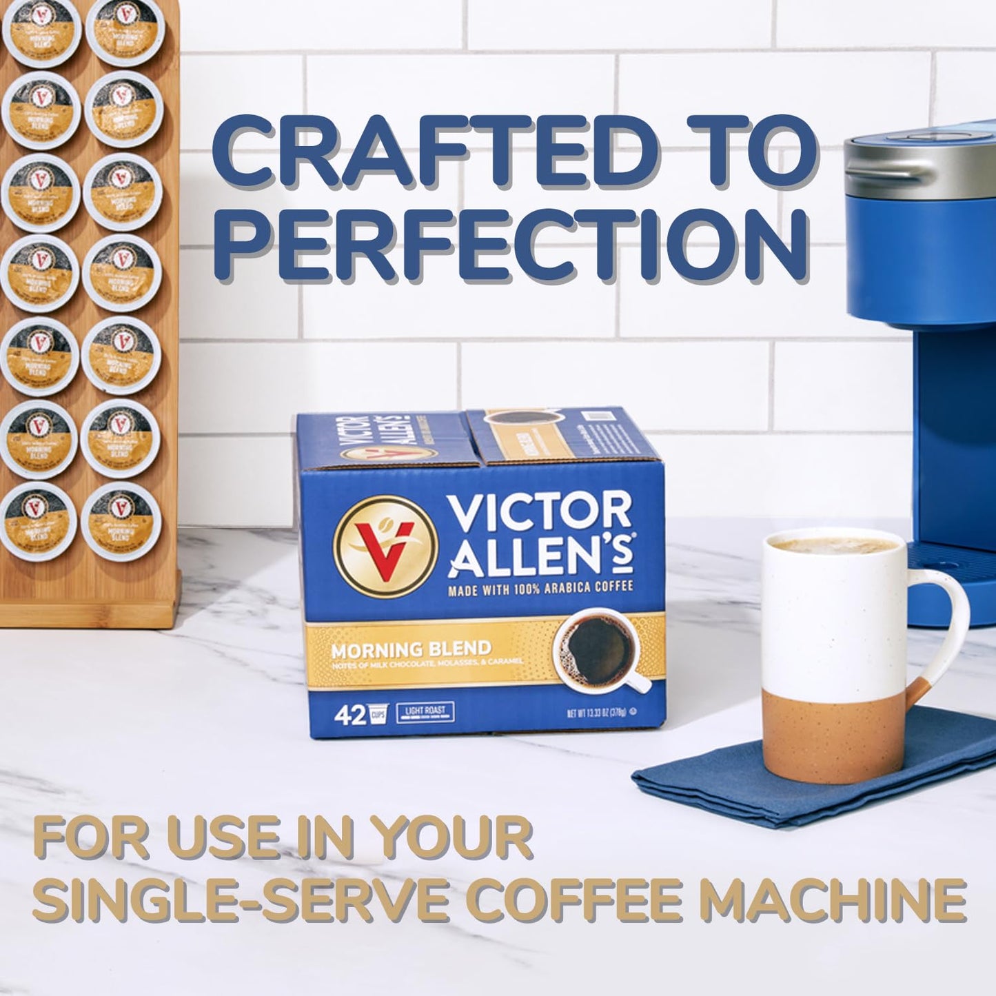 Victor Allen's Coffee Hazelnut Flavored, Medium Roast, 12 Count, Single Serve Coffee Pods for Keurig K-Cup Brewers