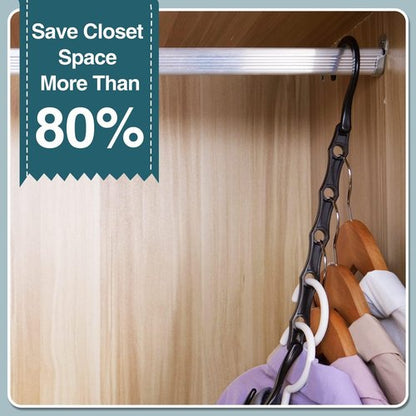 AMKUFO Closet Organizers - 12 Pack Space-Saving Hangers for Efficient Closet Organization | Ideal for Dorms & Small Apartments