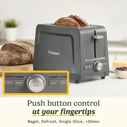 Cuisinart Core Collection 2-Slice Toaster - Extra-Long Slots for Artisan Bread | Bagel Setting & High-Lift Quickview™