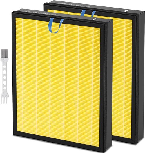 Katerelis 2 Pack Vital 200S Replacement Filter - 3-in-1 Compatible with LEVOIT Vital 200S | Includes Cleaning Brush