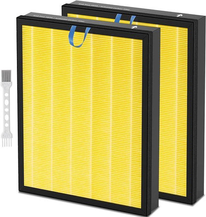 Katerelis 2 Pack Vital 200S Replacement Filter - 3-in-1 Compatible with LEVOIT Vital 200S | Includes Cleaning Brush