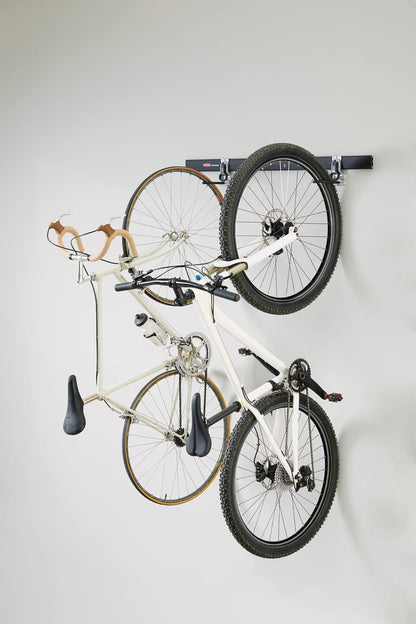 Rubbermaid FastTrack Bike Storage Kit - Heavy Duty 3-Piece Rail Hook Organizer for Garage & Shed