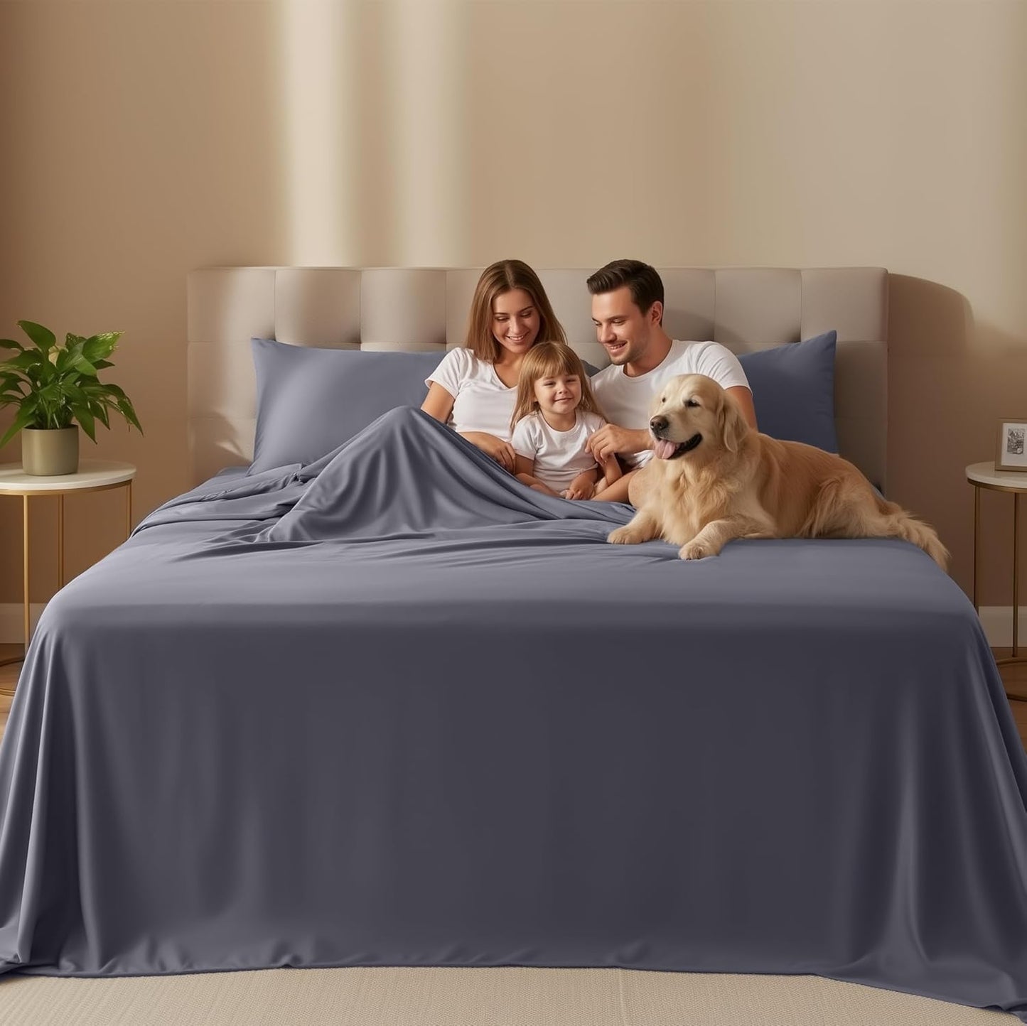 Utopia Bedding Queen Size Sheet Set - Soft, Breathable Microfiber | 4-Piece in Grey, Oeko-Tex Certified