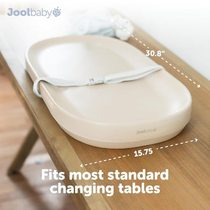 Jool Baby Waterproof Changing Pad - Easy to Clean & Portable - Large Foam Cushion in Oatmeal