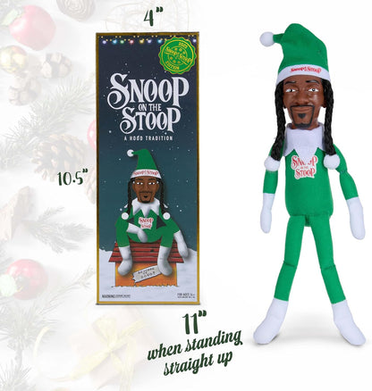 Snoop Dogg Christmas Shelf Décor - 12” Snoop on The Stoop Figurine for Festive Home Styling