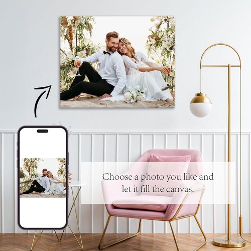Custom Canvas Prints by Ship Next Day - Personalized Photo Wall Art | Framed 10x8 for Home Decor