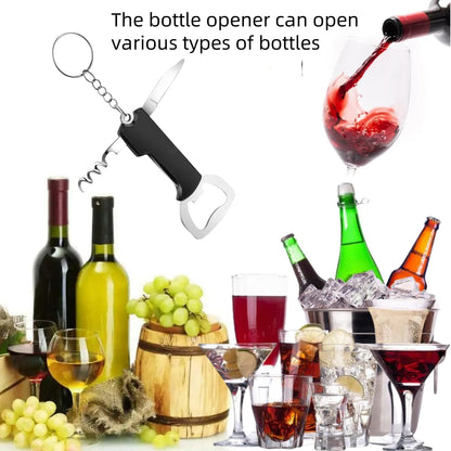 Silicone Wine Bottle Stopper with Guide Nozzle Keep Wine Fresh Reusable Wine Preserver Seals With 3 in 1 Kechain Fixed Sealing Plug Design For Soy Sauce, Cooking Wine, Oilg(Red+Orange+Gray)