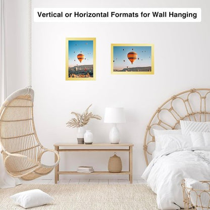 JCJMY 5x6 Gold Picture Frame - Versatile Wall & Tabletop Display with Shatter-Resistant Plexiglass
