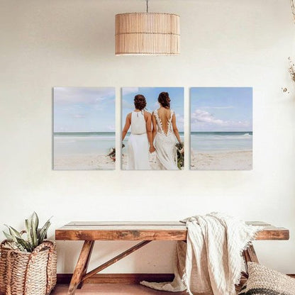Custom Canvas Prints - Personalized Triptych Poster Set (Unframed 12x16) | Unique Wall Art for Home Decor