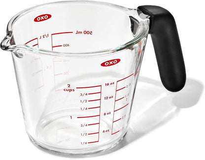 OXO Good Grips 2-Cup Glass Measuring Cup - Durable, Easy-to-Read Measurement Markings