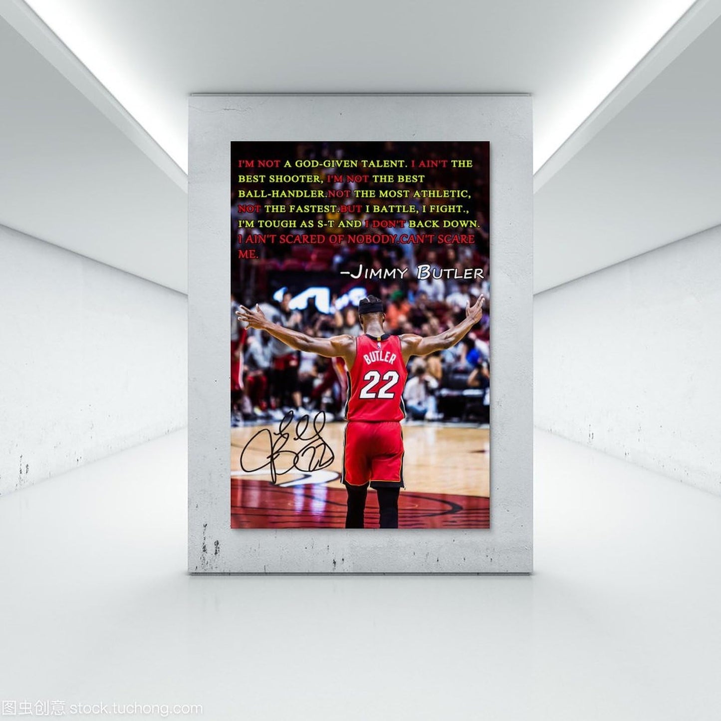 SERECPIA Sports Star Jimmy Butler Signed Inspirational Poster Decorative Painting Canvas Wall Art Living Room Aesthetic Posters For Boys Bedroom Teens Room. Unframe-style, 12x18inch(30x45cm)