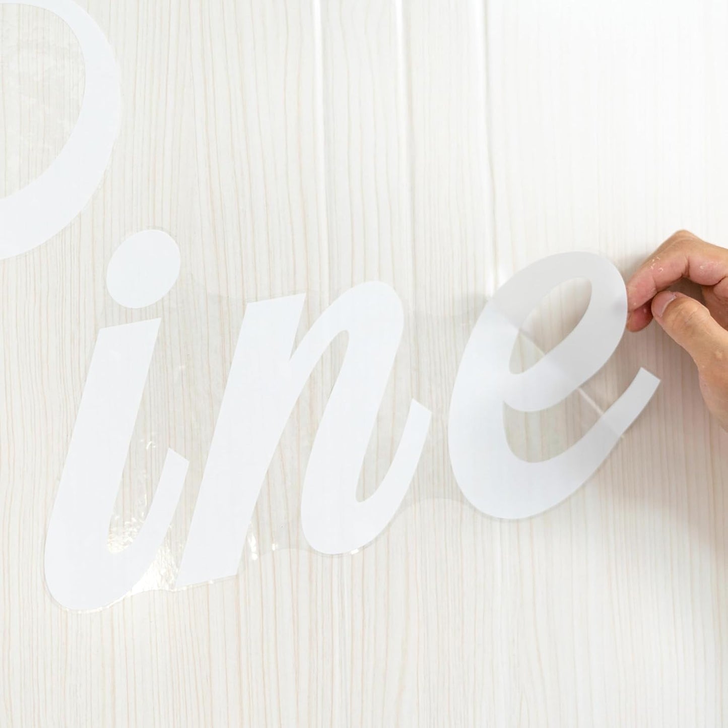 On Cloud Nine Baby Shower Decal Sign - Stylish Wall & Mirror Decor in White