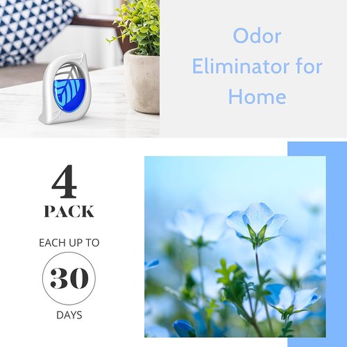 Air Freshener | Odor Eliminator for Home - Fresh Scent, 4 Pack, Lasts Up to 120 Days