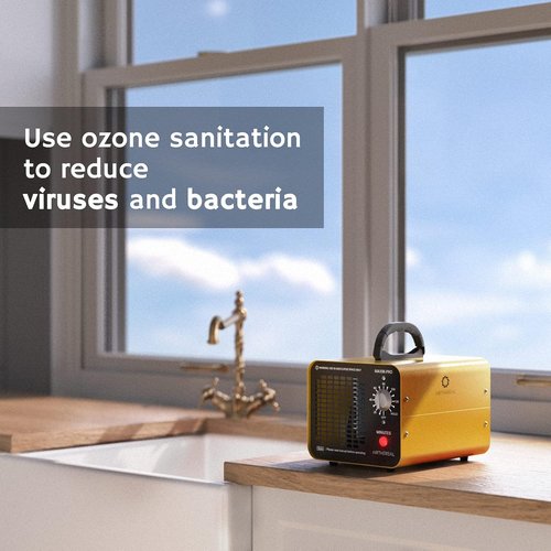 Airthereal MA10K-PRO Ozone Generator - High Capacity Odor Remover for 3500+ Sq Ft | Yellow Home Ionizer