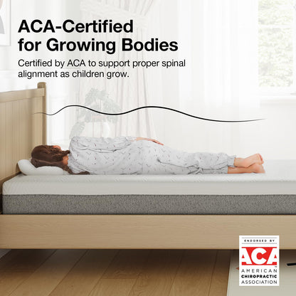 Novilla Twin Size Mattress, 6 Inch Twin Mattress for Kids, Gel-Infused Memory Foam Mattresses in a Box for Pain Relief & Enhanced Support & Cooling Sensation, CertiPUR-US Certified