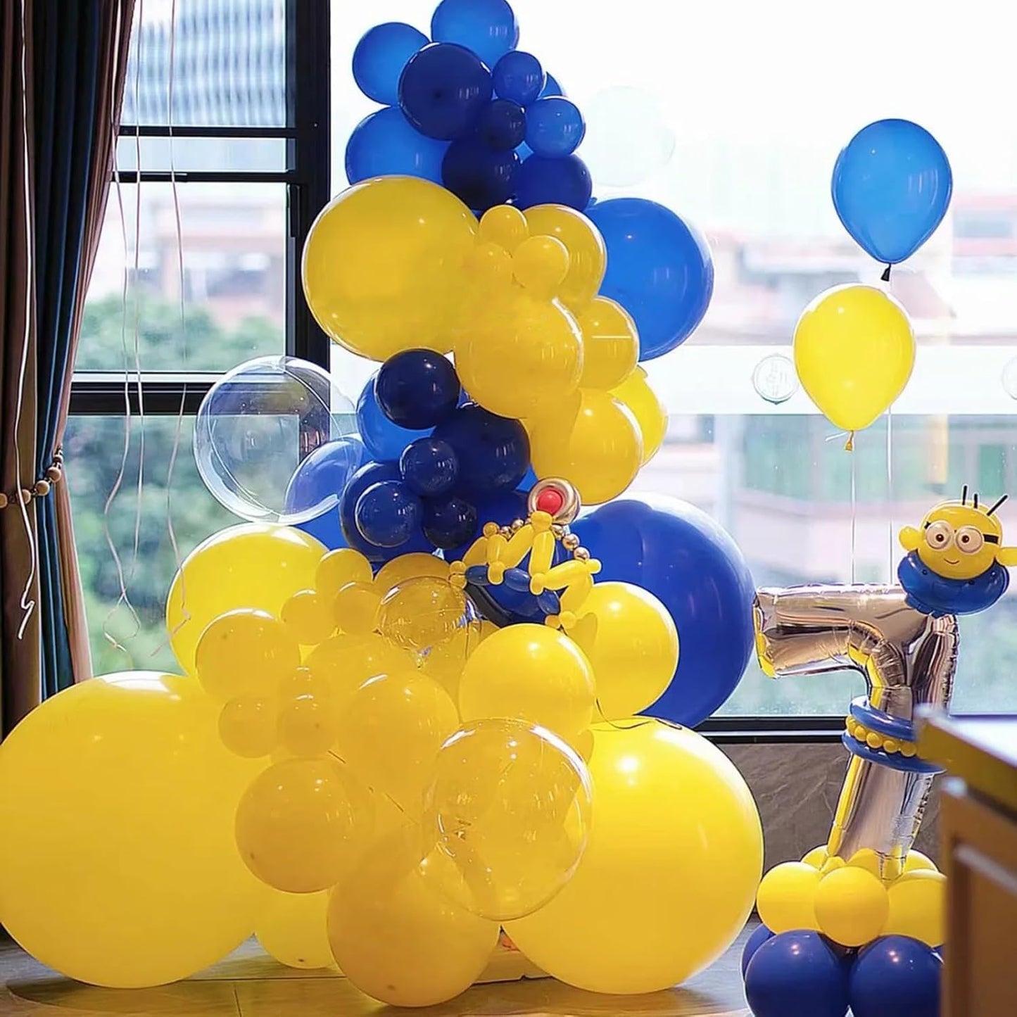 Voircoloria Lemon Yellow Balloons - 12-Inch Mustard Yellow Latex | 66-Pack for Parties & Celebrations