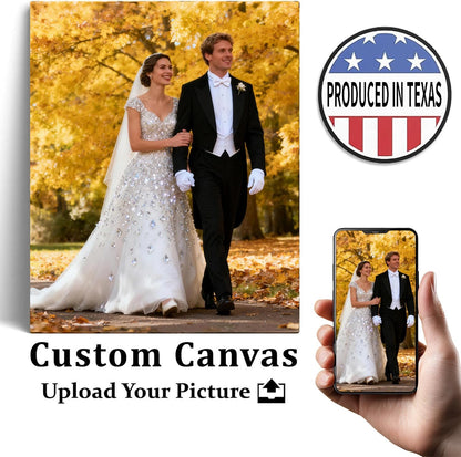 Skiennix Personalized Canvas Prints - Stunning Framed Wall Art | 11x14 Custom Photo Decor