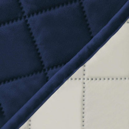 Easy-Going Reversible Loveseat Couch Cover for 2 Cushion Couch Sofa Cover for Dogs Water Resistant Furniture Protector with Foam Sticks Elastic Straps for Pet (Loveseat, Navy/Ivory)