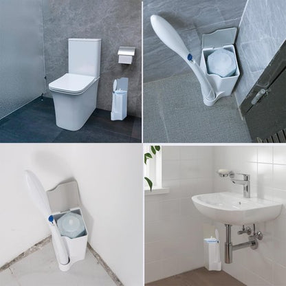 2 Pack Holder for Clorox Toilet Wand, Compatible with Clorox Toilet Wand Holder only, White & Gray