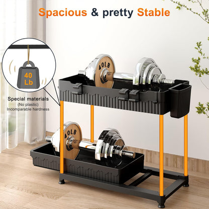 Sevenblue Under Sink Organizer - 2 Tier Multi-Use Pull Out Cabinet Storage | Black, 4 Pack