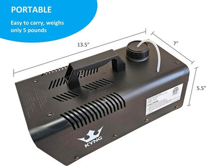 KYNG Snow Machine - 650W Wired Remote Snowflake Maker for DJ Parties & Holiday Celebrations