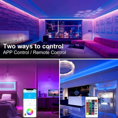 DAYBETTER LED Strip Lights - 130ft RGB Lighting for Bedroom & Desk | Remote Control & 24V Power Supply