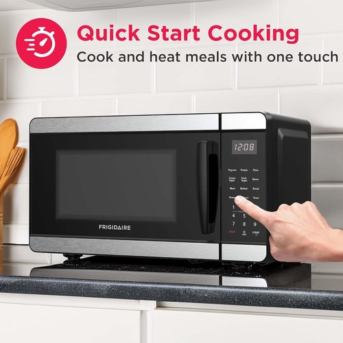 Frigidaire Countertop Microwave - Digital Control Panel & 6 Auto Cooking Settings - 0.7 Cu. Ft. Stainless Steel