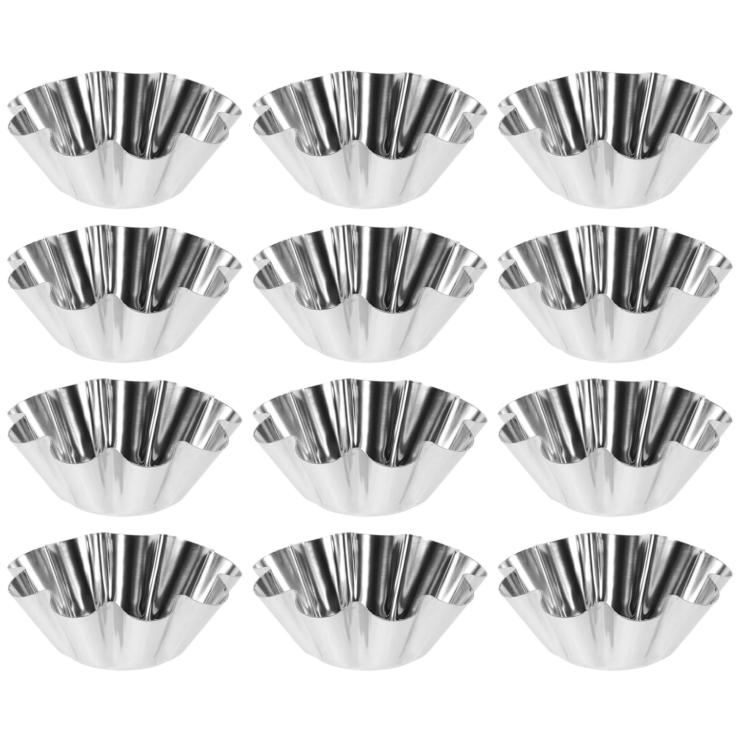 DOITOOL 12PCS Torta Molder, Non-Stick Taco Salad Bowl Pans Maker, Extra Thick Steel Tortilla Shell Maker