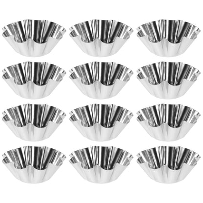 DOITOOL 12PCS Torta Molder, Non-Stick Taco Salad Bowl Pans Maker, Extra Thick Steel Tortilla Shell Maker