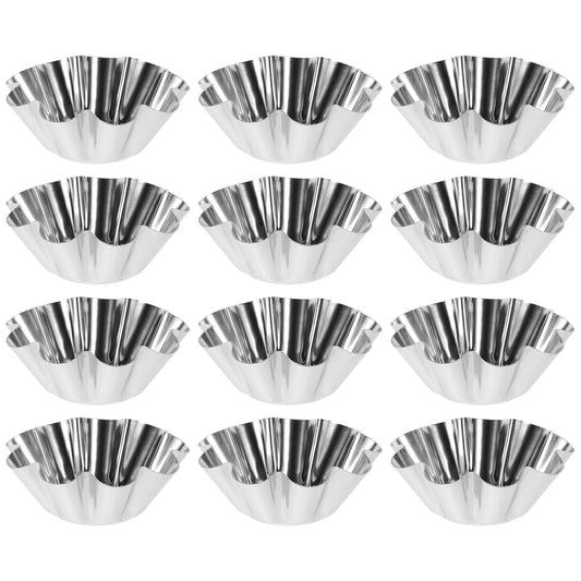 DOITOOL 12PCS Torta Molder, Non-Stick Taco Salad Bowl Pans Maker, Extra Thick Steel Tortilla Shell Maker