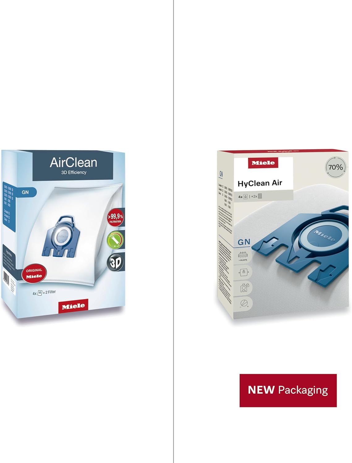 Miele AirClean GN Vacuum Cleaner Bags - 4-Pack for Miele Complete C2 & C3 Models