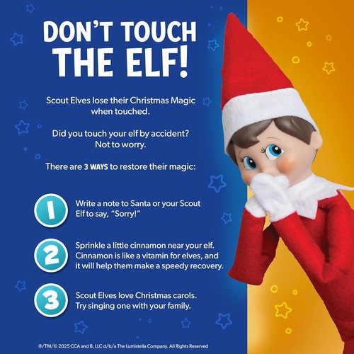 Elf On The Shelf | Girl Scout Elf with Blue Eyes - Illustrated Storybook & Keepsake Box Included